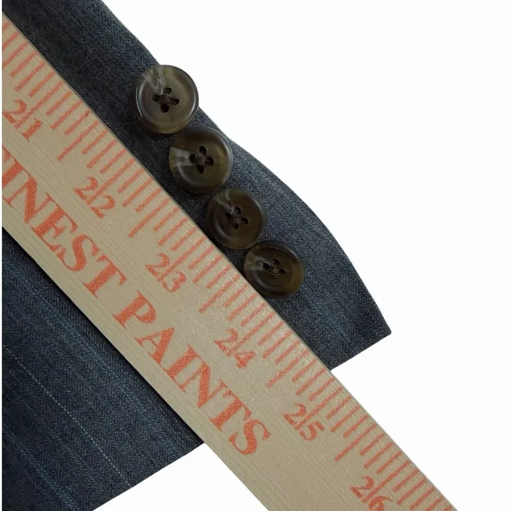 Lauren Ralph Lauren Men’s Sport Coat / Blazer 44R Gray Pinstripe Wool Cashmere